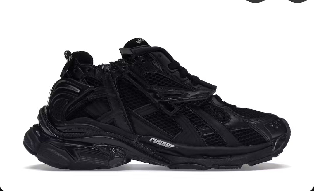 All Black Balenciaga Runner